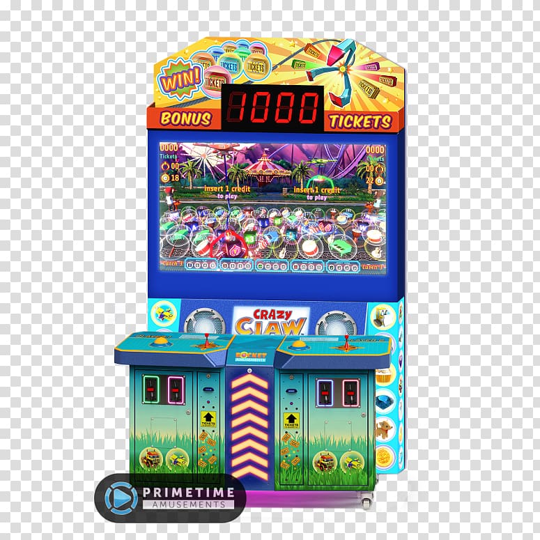 Arcade game Amusement arcade Redemption game Claw crane, claw machine transparent background PNG clipart