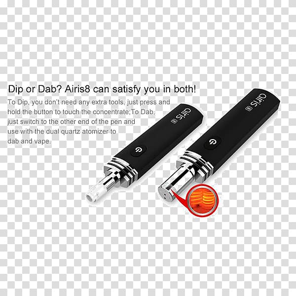 Vaporizer Electronic cigarette Head shop Tobacco pipe Dab, Rip n dip transparent background PNG clipart
