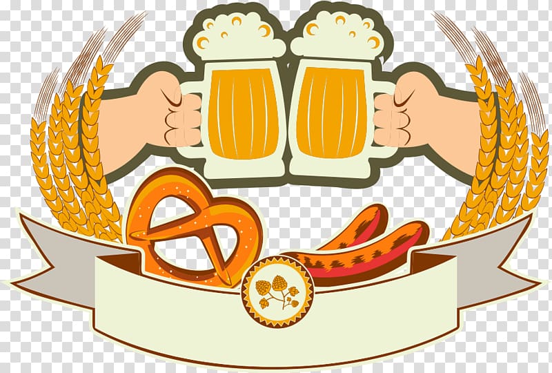 Wheat beer Oktoberfest Illustration, wheat beer transparent background PNG clipart