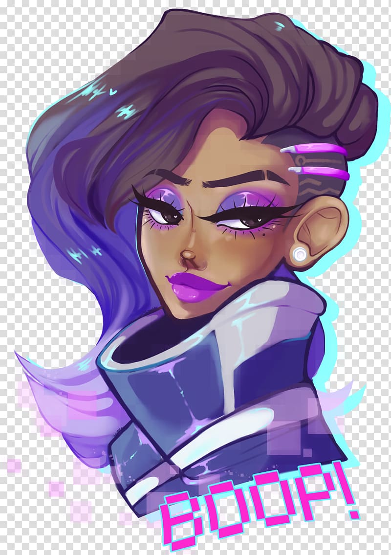 Overwatch Sombra Pillow Dakimakura, pillow transparent background PNG clipart