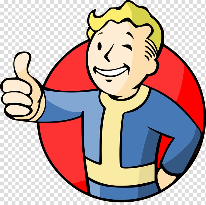 yellow-haired boy wearing blue suit raising thumb illustration, Vault 81 Icon transparent background PNG clipart