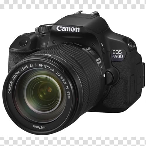 Canon EOS 700D Canon EF-S 18–135mm lens Digital SLR Camera , Camera transparent background PNG clipart