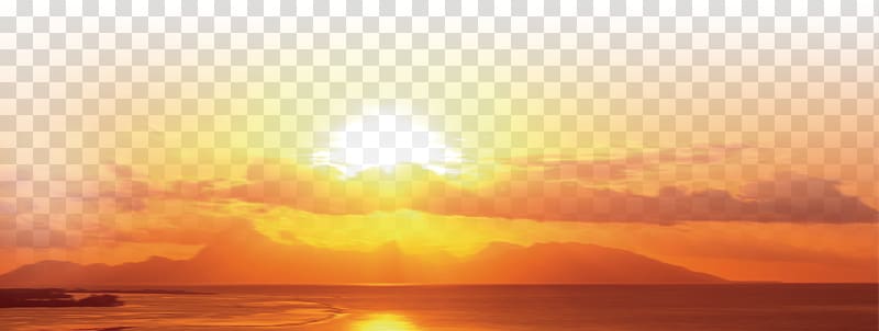 illustration of golden hour, Evening material transparent background PNG clipart