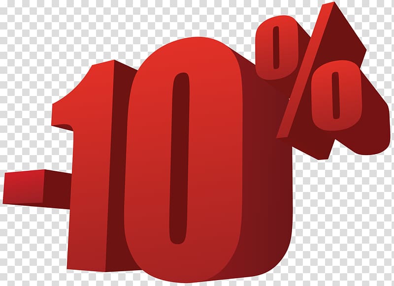 10% , 10% Off Sale transparent background PNG clipart