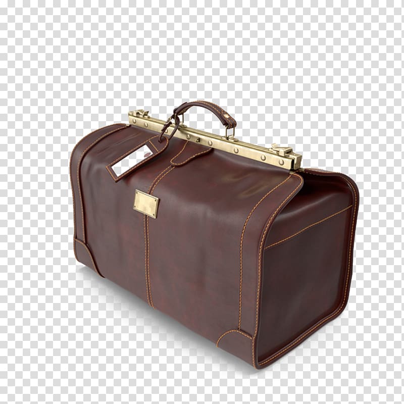 Briefcase Bag Travel, Vintage travel bag transparent background PNG clipart
