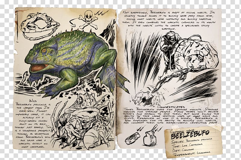 ARK: Survival Evolved Amphibians Devil frog Compsognathus Microraptor, dinosaur transparent background PNG clipart