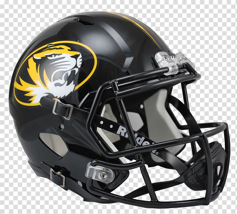 American Football Helmets Lacrosse helmet Missouri Tigers baseball Missouri Tigers softball Missouri Tigers football, wearing a helmet of tigers transparent background PNG clipart