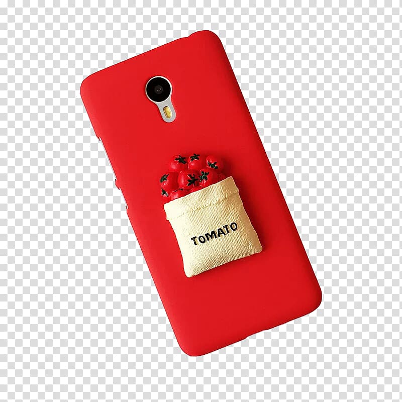 Smartphone Nokia X6 Cartoon, Red Tomato Cartoon Phone Case transparent background PNG clipart