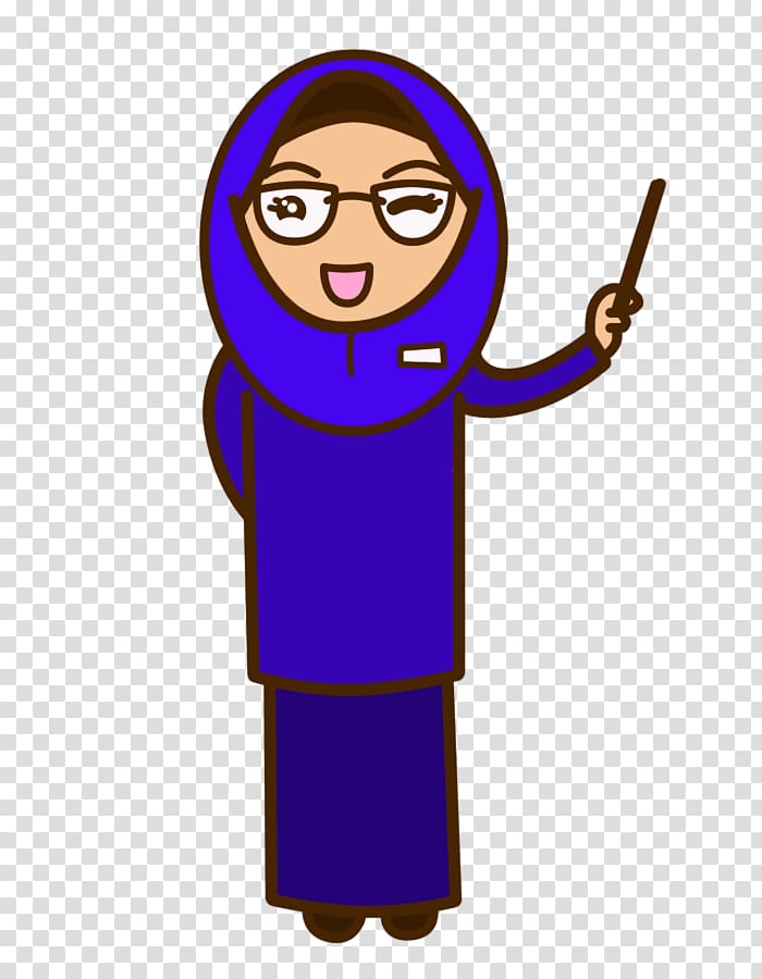 Muslim Student Teacher Islam , Teacher Cartoon transparent background PNG clipart