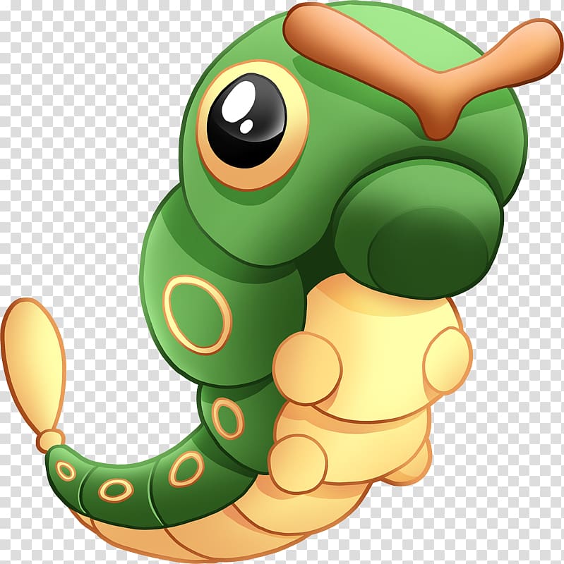 Pokémon Yellow Caterpie Metapod Butterfree, transparent background PNG clipart