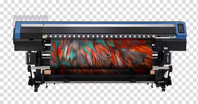 Printer Digital textile printing Digital textile printing Direct to garment printing, sublimation textile transparent background PNG clipart