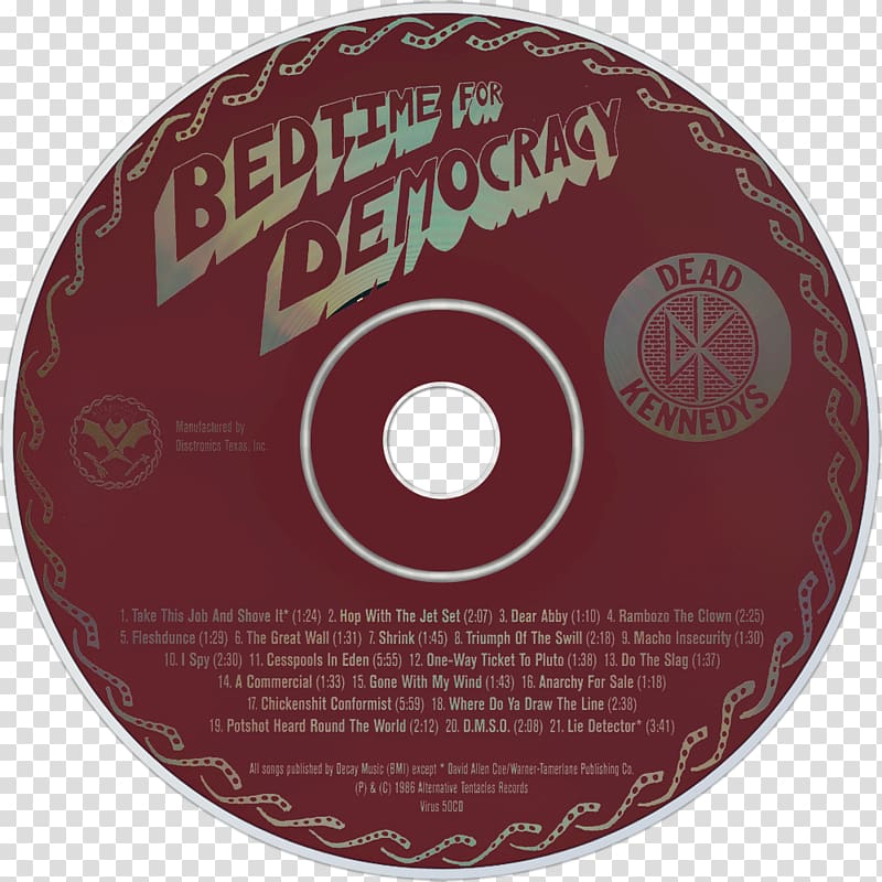 Bedtime for Democracy Compact disc Dead Kennedys Phonograph record LP record, bedtime transparent background PNG clipart