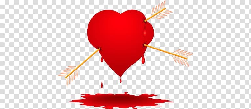Valentines Day High-definition television Shou Shang De Xin Illustration, Wounded heart transparent background PNG clipart