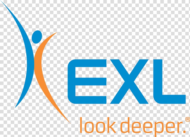 Logo EXL Brand Product Analytics, Financial Institution transparent background PNG clipart