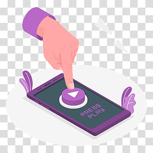illustration, Press play, device, media, internet, app, player, content transparent background PNG clipart thumbnail