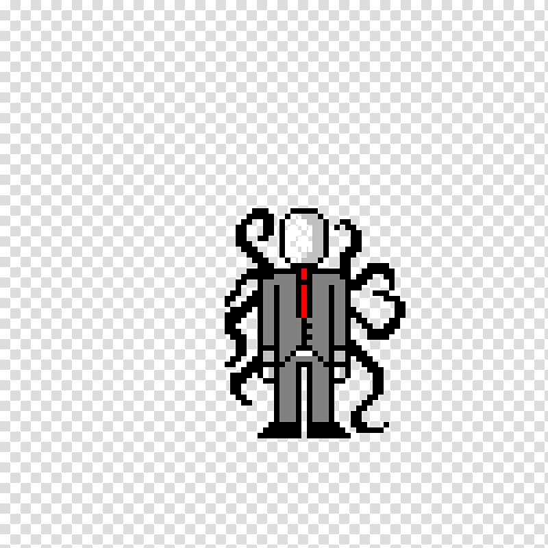 Slenderman Minecraft Pixel art Drawing, Slender man transparent ...