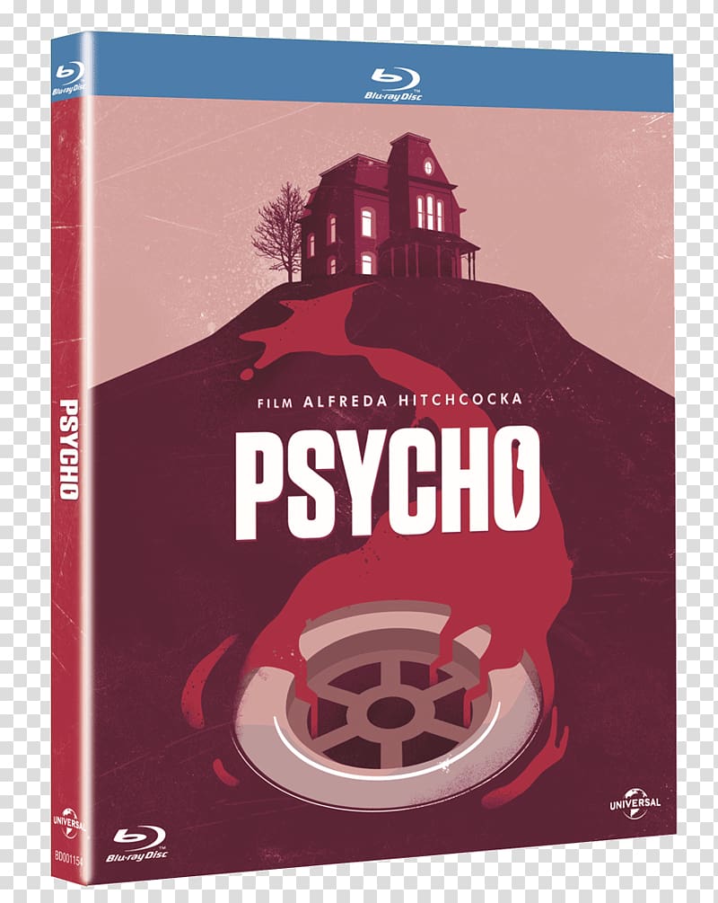 Blu-ray disc Marion Crane Psycho DVD Digital copy, Alfred Hitchcock transparent background PNG clipart