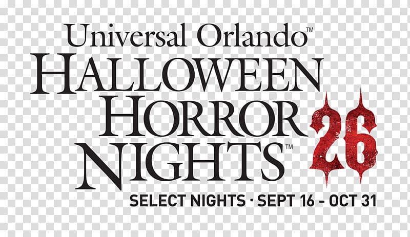 Halloween Horror Nights Universal\'s Islands of Adventure SeaWorld Orlando Walt Disney World Rock the Universe, others transparent background PNG clipart