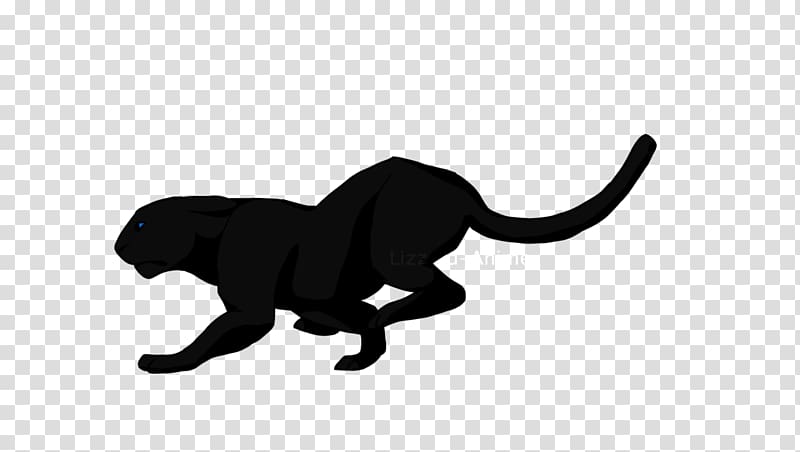 Big cat Black panther Art Long Tail Keyword, anime cat transparent background PNG clipart