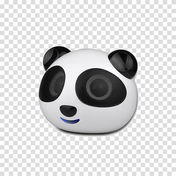 Giant panda Cuteness, Panda (PANDA) cute cartoon cat head speaker transparent background PNG clipart