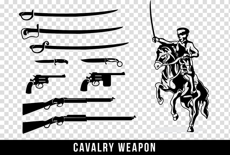 Weapon Cavalry Soldier Silhouette, Hand painted soldiers transparent background PNG clipart