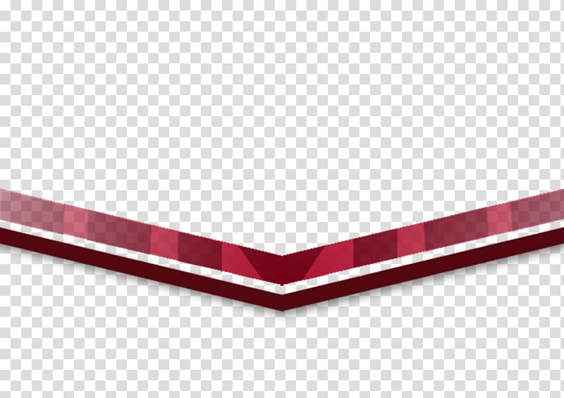 red and pink 2-arrow icon, Euclidean Icon, v-shaped decorative borders transparent background PNG clipart