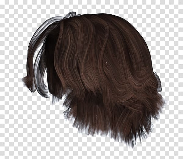 Hairstyle Wig Bun Brown hair, short hair transparent background PNG clipart