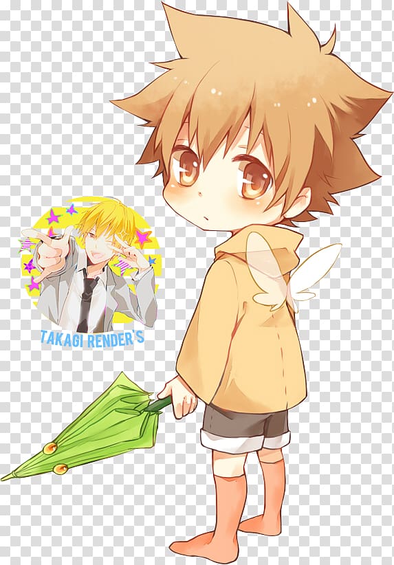 Tsunayoshi Sawada Kyoya Hibari Mukuro Rokudo Reborn! Chibi, reborn transparent background PNG clipart