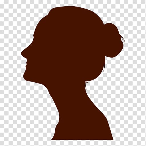 Silhouette Female Woman, women in profile transparent background PNG clipart