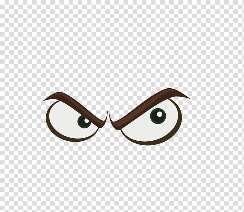 Transparent Anime Eyes Png Transparent - Transparent Angry Eyes