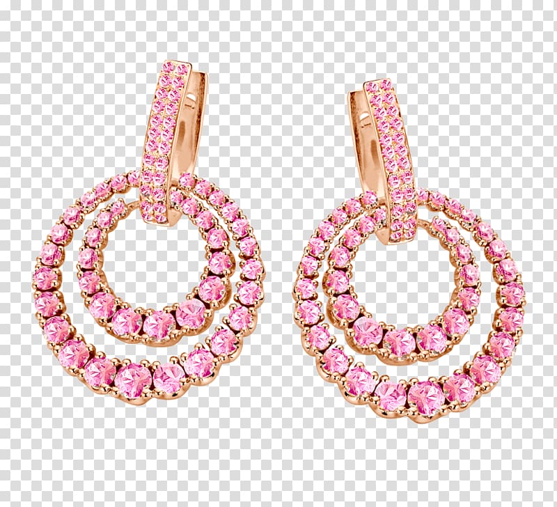 Earring Body Jewellery Gemstone Pink M, Jewelry Store transparent background PNG clipart
