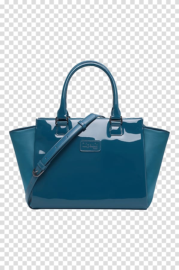 Tote bag Blue Satchel Handbag Leather, bag transparent background PNG clipart