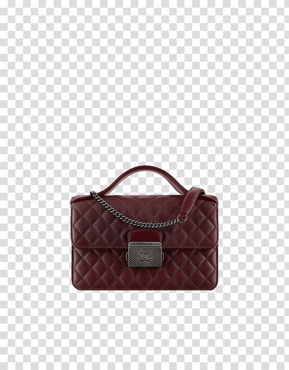 Chanel No. 5 Handbag Fashion Leather, burgundy transparent background PNG clipart