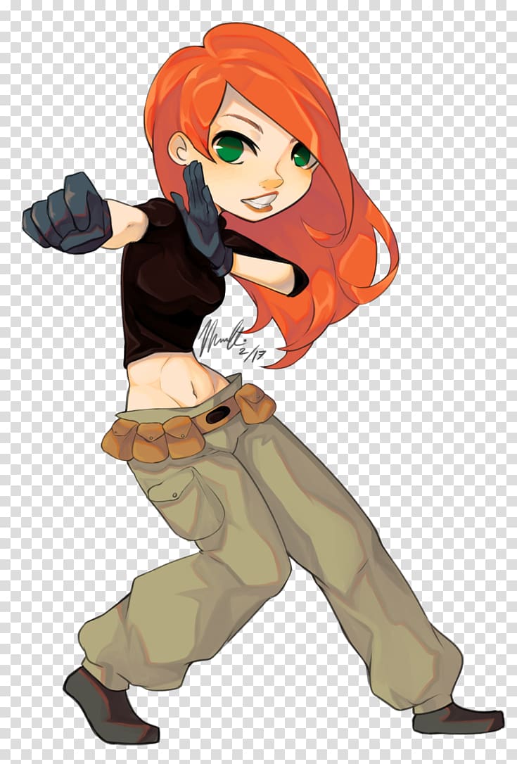 Cartoon Fan art Drawing, Kim possible transparent background PNG clipart
