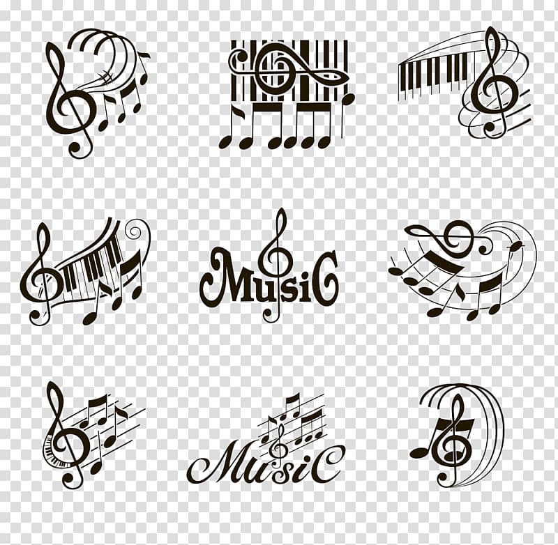 artistic design of graphic music transparent background PNG clipart