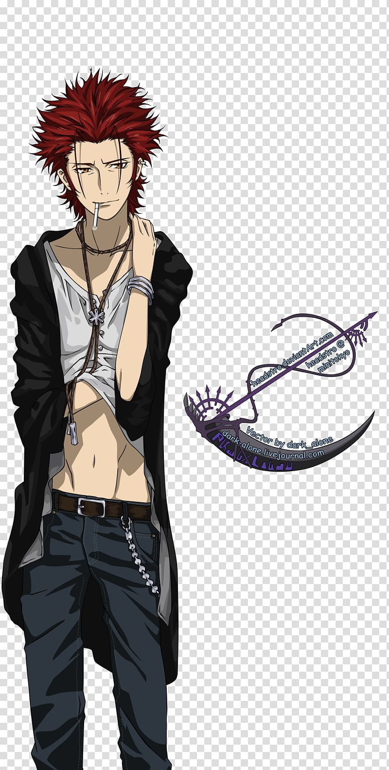 Mikoto Suoh Reisi Munakata Rendering, one colour transparent background PNG clipart