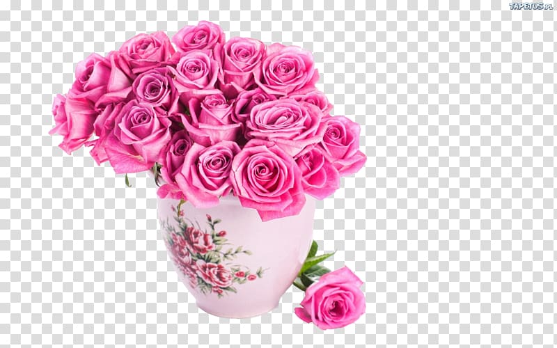 Flower bouquet Vase Rose Pink, plant transparent background PNG clipart