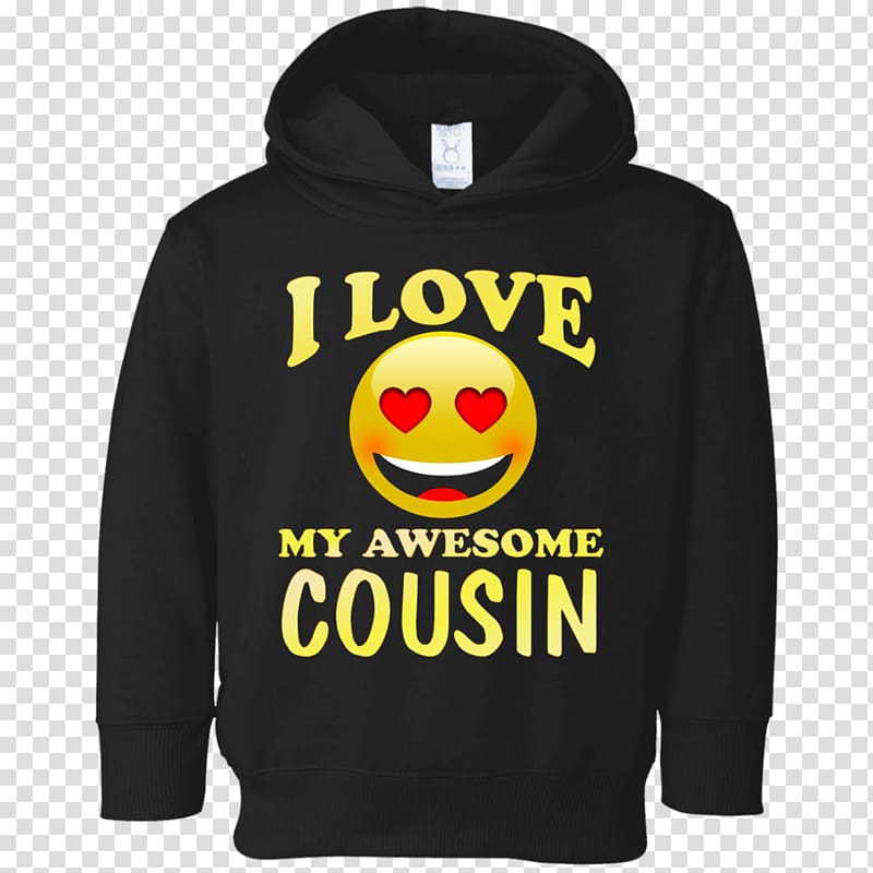 Hoodie Smiley T-shirt The Boss Baby Font, love my family transparent background PNG clipart