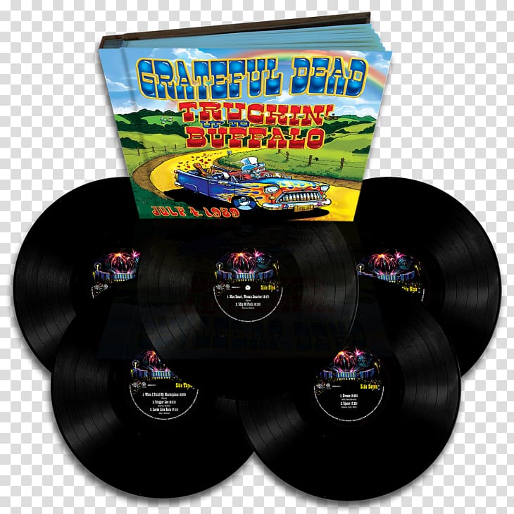 Grateful Dead Truckin\' Up to Buffalo Phonograph record LP record Classic rock, others transparent background PNG clipart