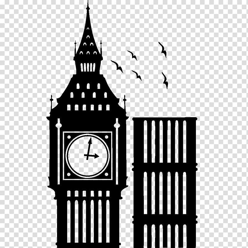 Big Ben City of London Silhouette , big ben transparent background PNG clipart