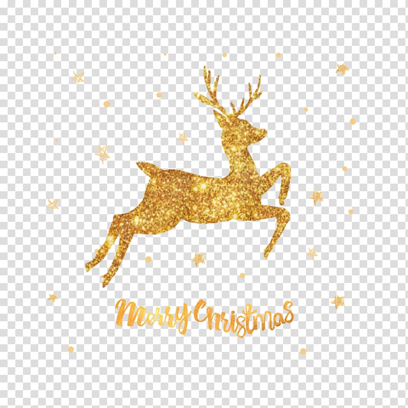 gold metal golden elk transparent background PNG clipart