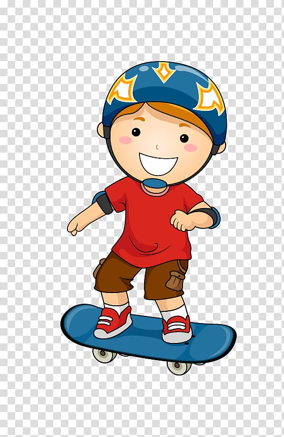 Boy riding skateboard illustration, Skateboarding , skateboard ...