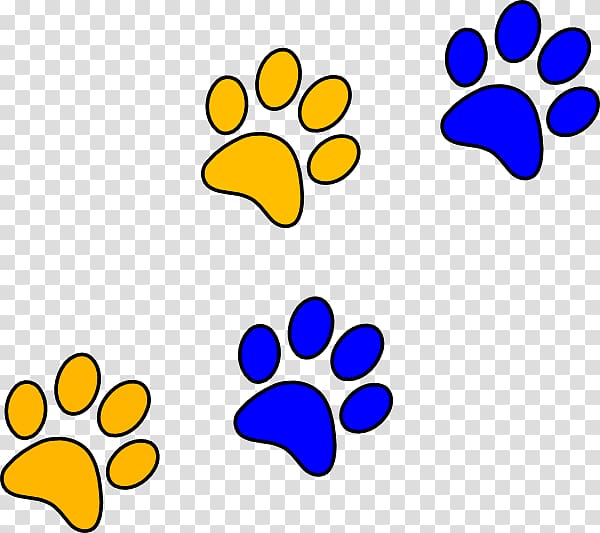 Bulldog Paw Blue , Panther Paw transparent background PNG clipart