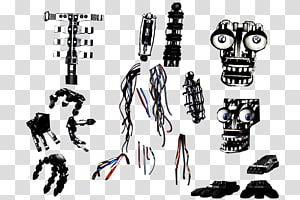 Five Nights At Freddy S 2 Endoskeleton Animatronics Freddy - golden freddy endo skeleton face decal roblox