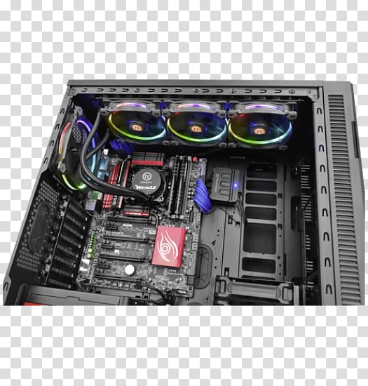 Computer System Cooling Parts Water cooling Thermaltake Heat sink RGB color model, others transparent background PNG clipart
