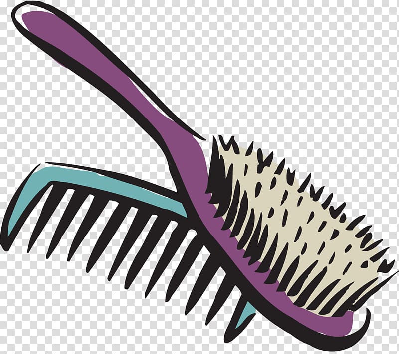 Comb Hair iron Hairdresser Scissors, scissor transparent background PNG clipart