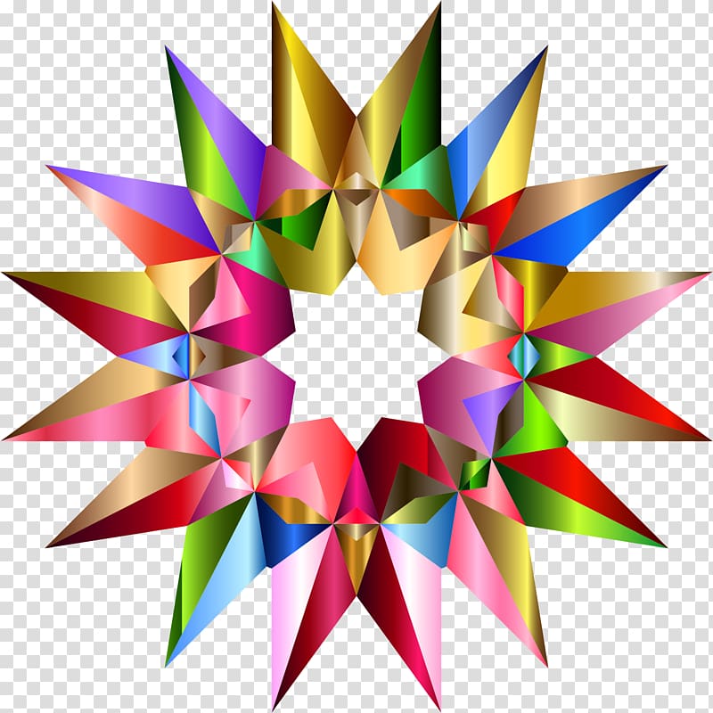 Star Geometry , 5 Star transparent background PNG clipart