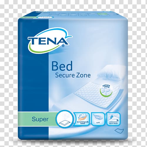 Tena Bed Pads 30 Pack Incontinence pad Urinary incontinence Sanitary napkin, bed transparent background PNG clipart