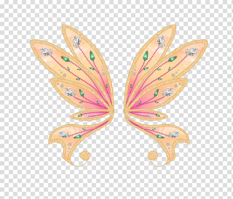 brown and pink wing , Fairy Drawing, wings transparent background PNG clipart