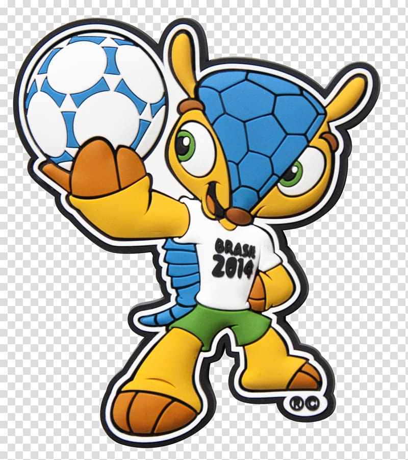 2014 FIFA World Cup Brazil Fuleco FIFA World Cup official mascots, mascot transparent background PNG clipart
